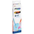 Prang - Crayons de couleur à gross mine - couleurs assorties - paquet de 8-Le boîtier en bois véritable assure un affûtage constant et facile