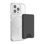PopSockets - PopWallet pour MagSafe Rond avec Anneau D'adaptation - Noir-Les cartes de crédit sont protégées par un bouclier magnétique