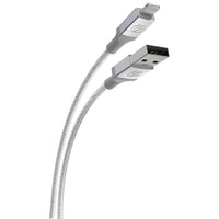 Scoshe Scosche - Câble tressé USB-A à Lightning - 1,3 m (4 pi) - Argent-CERTIFIÉ MFI – Avec une certification MFI, vous pouvez vous fier de pouvoir recharger et synchroniser tous vos appareils Lightning favoris, sans les endommager
