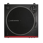 Audio-Technica - Platine vinyle sans fil entièrement automatique à entraînement par courroie - Rouge-Se connecte sans fil aux haut-parleurs et autres appareils équipés de la technologie sans fil Bluetooth ou aux systèmes audio filaires et haut-parleurs alimentés via le câble de sortie double RCA inclus
