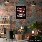 AC/DC We Salute You impression with Platinum LP - Impression encadree - 29" x 38"-Sous licence officielle music memorabilia