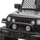 Aosom - camion jouet tout-terrain 12v pour enfants - noir-4 roues durables avec suspension à ressort sur chacune pour absorber les forces et les chocs pour une conduite en douceur