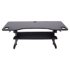 Rocelco - Élévateur de bureau réglable de 45 po avec support pour double écran et tapis anti-fatigue-Les dimensions ADR45 de la surface de travail sont de 22,6" de profondeur x 45" de largeur