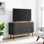 Modway - Fortitude Ovale de 59" Buffet - Noir noyer-Armoires à pousser pour ouvrir