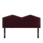 Modway - Cosette Performance Velvet Tête de lit King Size, Mûrier-Assemblée requise