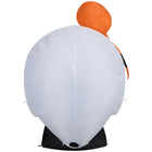 GEMMY - Crâne gonflable d'Halloween avec araignée - 137 cm-Se dégonfle pour un rangement facile