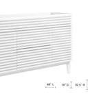 Modway - Render 48" Armoire de lavabo compatible avec un seul lavabo (non inclus) - Blanc-Stratifié lisse