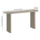Hudson&Canal - Console Soren 55" de largeur par - Blanc aulne-9