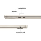 Apple - MacBook Air 15 po - M5 - 10 coeurs - 512 Go SSD - Mémoire unifiée 16 Go - Comète-Connectez Absolument Tout - MacBook Air comprend deux ports Thunderbolt 4, un port de recharge MagSafe, une prise pour écouteurs ainsi que la puce réseau sans fil N1 d’Apple pour le Wi-Fi 7 et le Bluetooth 6. Et il prend en charge Jusqu’à deux moniteurs externes