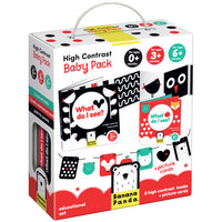 Banana Panda - Pack bébé à contraste élevé-Valeur : un produit 3 en 1 qui évolue avec l'enfant de 0 à 1 an