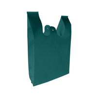 Reliabag - Réutilisables sacs pour t-shirts non tissés - 11 x 7 x 20 - Vert - Paquet de 400-Réutilisabilité : les sacs pour t-shirts non tissés sont conçus pour être réutilisables