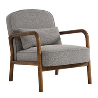 Modway - Charlie Boucle Tapis Fauteuil - Taupe-Fauteuil d’accent moderne
