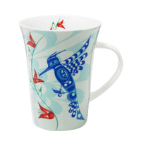 Oscardo - Tasse porcelaine « Paix, Amour et Bonheur » de Francis Dick - 295 ml-Design d’art autochtone - Paix, amour et bonheur par Francis Dick, artiste kwakwaka’wakw, œuvre des Premières Nations célébrant le patrimoine culturel et les traditions