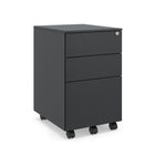 Ceha Canada - Coffrets métalliques à 3 tiroirs - Noir-UTILISATION EFFICACE DE L'ESPACE ET SÉCURITÉ : Optimisez votre classement avec cette armoire de classement compacte qui offre un ample rangement sans occuper beaucoup d'espace au sol. Soyez assuré de la sécurité et de la confidentialité de vos documents grâce à la serrure à clé incluse