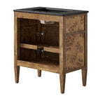 Modway - Elysian 30" Vanette de salle de bain - Noir brun-Placage en bois de burl