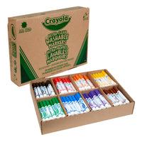 Crayola® - Marqueurs lavables, paquets scolaires, paq./200-Marqueurs lavables avec pointes coniques pour un usage intensif