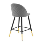 Modway - Cordial Tissu Tabourets de comptoir - Gris clair - Ensemble de 2-7