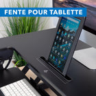 Mount-It! - Convertisseur de bureau debout de 36 po de largeur avec vérin à gaz, noir-Prêt à l'emploi dès sa sortie de l'emballage , il suffit de fixer le plateau pour clavier à l'aide du matériel fourni et de se mettre au travail