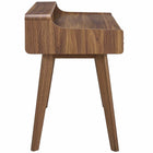 Modway - Render Bureau d’écriture - Noyer-Pieds en bois effilés