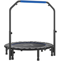 Soozier - Trampoline De Rebond 45 po Pour Adulte Avec Poignée Réglable - Bleu-Guidon réglable sur quatre niveaux, offrant une flexibilité lors des sauts  