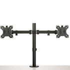 Startech - Desk Mount Double Monitor Bras - Pince de bureau / Inglet, support de moniteur VESA pour écrans jusqu’à 32" -Large amplitude de mouvement : Le double support de moniteur augmente le confort ergonomique et la productivité grâce à une inclinaison de +45/-45°, une rotation de +90/-90°, un écran rotatif à 360° et une hauteur ajustable le long du poteau de 15,7" (39,8 cm)