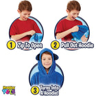 Huggle - Pets Sweat à capuche et peluche bleus-Plusieurs animaux de compagnie au choix - collectionnez-les tous!