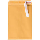 Jam Paper - Enveloppes recyclées Open End avec fermeture autocollante, 7 1/2 po H x 10 1/2 po l, Kraft Manille brun, Paquet de 100-Les enveloppes sont dotées d'une bande autocollante pour une fermeture rapide et facile