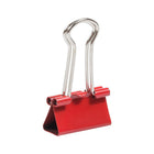 JAM Paper - Pinces à reliure colourées - petites - 19 mm (3/4 po) - pinces rouges - paquet de 25-La forte adhérence des pinces à reliure maintient les piles de papier en vrac solidement fixées ensemble, sans risque de glissement ou de chute.