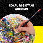 Uni - Crayons de couleur POSCA mine souple - 4,0 mm - couleurs assorties - Paquet de 24-Couverture opaque et uniforme – Offre une application de couleur lisse et homogène, avec un fini mat intense pour des résultats d’allure professionnelle
