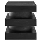Modway - Perpetuate Totem Table d’appoint - Noir-Arrivée entièrement assemblée