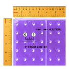 Azar - Présentoir de sol à panneau perforé Studio Base - 60 po x 17 po - Violet-Cinquante crochets transparents inclus