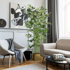 HOMCOM - Arbre de bambou artificiel 5 pi de haut pour la décoration intérieure - vert-Comprend 1640 feuilles réalistes qui apportent une touche naturelle à n'importe quelle pièce 