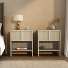 Manhattan Comfort - Table de nuit contemporaine Novara 22" à 1 tiroir - Chêne blanchi-9