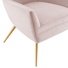 Modway - Renata Bouton touffé Performance Velvet Fauteuil - Rose-Construction solide