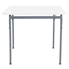 Peakform - Table pliante carrée Peakform de 34 pouces-Cadre en acier résistant à la rouille