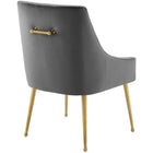 Modway - Discern Velours Performance Rembourré Chaise à manger - Gris-Rembourrage en mousse dense