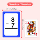 The Fidget Game - Paquet de cartes pour l'Addition et soustraction-Encourage la compréhension des faits mathématiques de base par la répétition