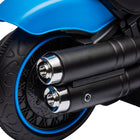 Aosom - Moto pour enfants 6v avec démarrage par bouton unique - bleu-Fonctionne sur route en asphalte, route en briques ou en ciment 