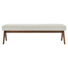 Modway - Lyra 63" Tissu tapis Banc - Ivoire-7