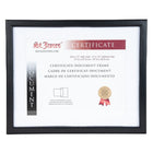 St. James - Cadre pour documents/certificats - 8,5 x 11 po avec passe-partout ou 11 x 14 po sans passe-partout - noir-Convient aux certificats de 8,5 × 11 po avec le passe-partout inclus ou aux documents de 11 × 14 po sans passe-partout