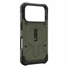 UAG - Étui Robuste Pathfinder MagSafe pour iPhone 17 Pro - Olive-Cadre d'impact ultra-léger