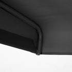 Outsunny - Chaise balançoire de porche 3 places avec auvent réglable, résistant aux intempéries, noir-Assise en textilène pour le confort et la respirabilité de la peau

