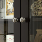 HOMCOM - Armoire de garde-manger 71 po avec espace pour micro-ondes et vaisselier de cuisine haut - noir-Les surfaces en mélamine et peintes sont faciles à nettoyer et à entretenir 