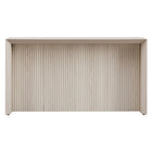 Hudson&Canal - Console Piedmont 56" de largeur - Blanc aulne-La table est fabriquée à partir de matériaux MDF et PVC de haute qualité et durables