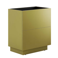 Modway - Quantum 30" Armoire de toilette de salle de bain (lavabo non inclus) - Or-Vanité de salle de bain moderne