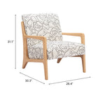Zuo - Runa Fauteuil d’appoint - Beige/Naturel-6