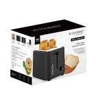 JS Gourmet - Grille-pain 2 tranches Wave Collection - Noir-Réglage de brunissage ajustable