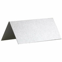 JAM Paper - Marque-places imprimables - 3 3/4 po x 1-3/4 po - Marque-places Stardream argent métallisé - paquet de 12-Couleur : argent métallisé Stardream / Complétez n'importe quel thème de fête et signalez un événement spécial avec des marque-places colorés.