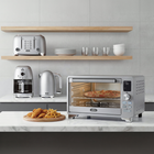 Salton - four grille pain numérique avec friture à air NuRetro - argent métallisé-Fonction de préchauffage automatique — la minuterie démarre au moment où le four atteint la bonne température, assurant une cuisson précise.