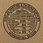 Staples - Boîtes longues - 12 po L x 6 po l x 6 po H - paquet de 25-Carton dur ondulé testé pour 200 lb